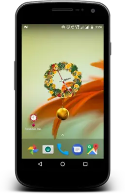 Pendulum clock live wallpaper android App screenshot 1